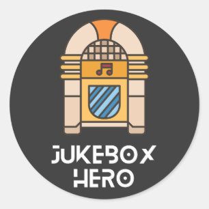 Adesivo Redondo Herói da Jukebox