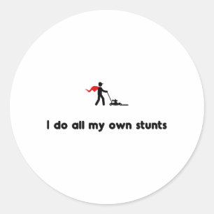 Adesivo Redondo Herói de sega do gramado