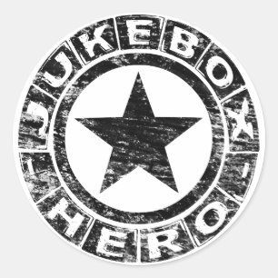 Adesivo Redondo Herói do jukebox