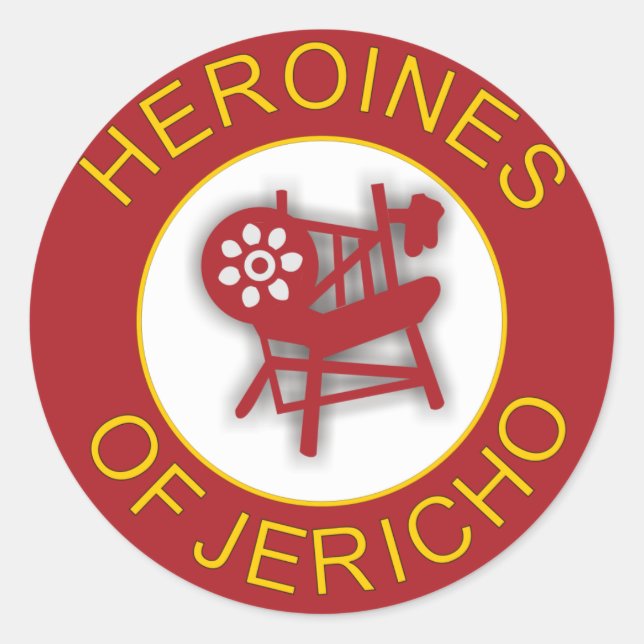 Adesivo Redondo Heroínas de Jericho (Frente)