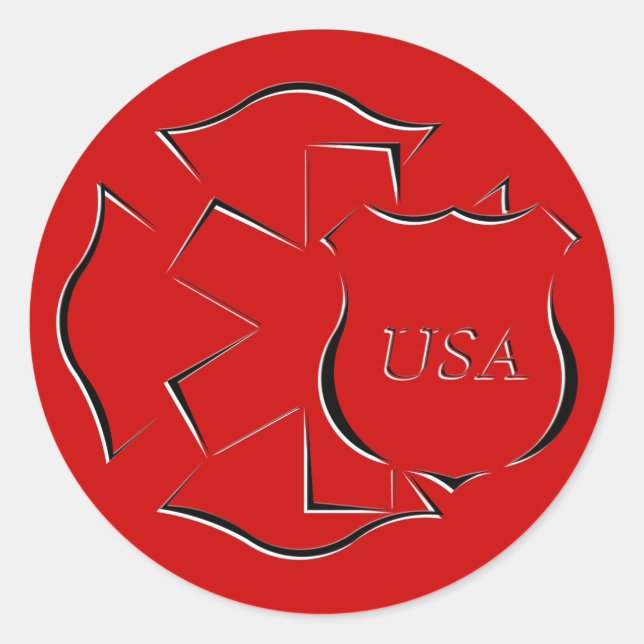 Adesivo Redondo Heróis (Frente)