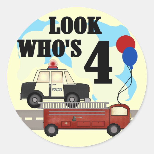 Adesivo Redondo Heróis do Dia 4 (Frente)