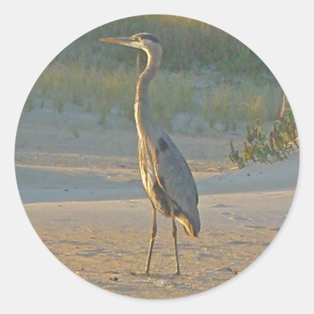 Adesivo Redondo Heron Stickers (Frente)