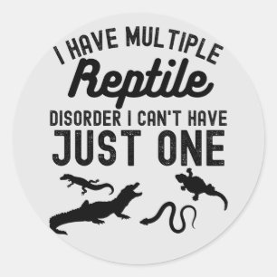 Adesivo Redondo Herpetologista, Animais da Herpetologia