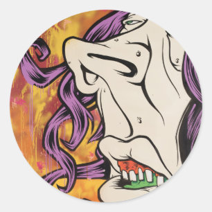 Adesivo Redondo Hessian