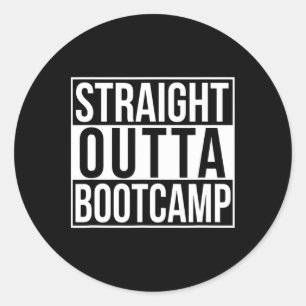 Adesivo Redondo Hetero Outta Bootcamp
