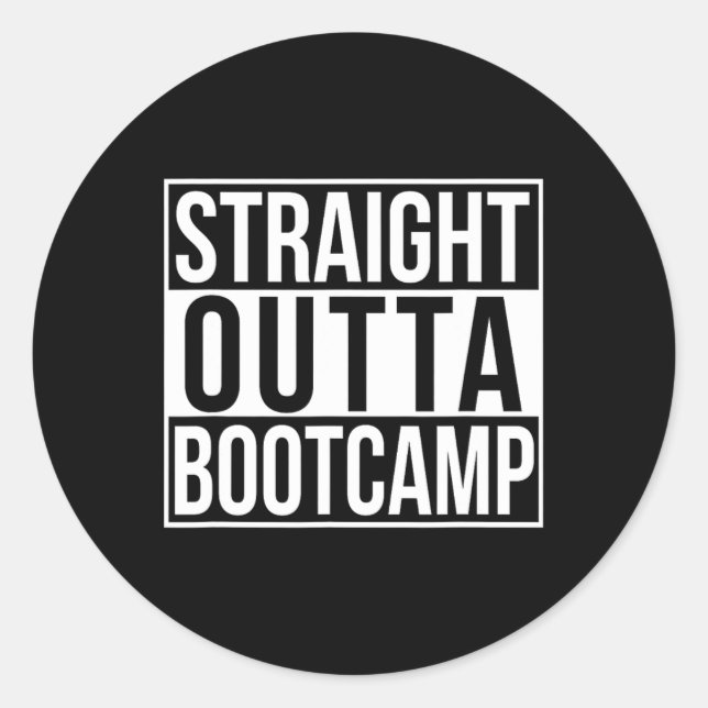 Adesivo Redondo Hetero Outta Bootcamp (Frente)