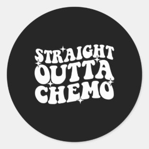 Adesivo Redondo HETERO OUTTA CHEMO Dia Mundial do Cancer Presente