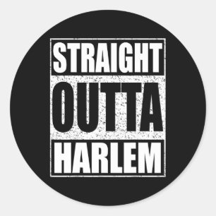 Adesivo Redondo Hetero Outta Harlem