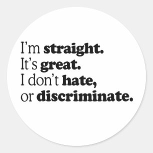 Adesivo Redondo Hetero Que Seja EXCELENTE