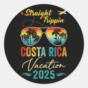 Adesivo Redondo Hetero Trippin Costa Rica Família Summer Vac 2025