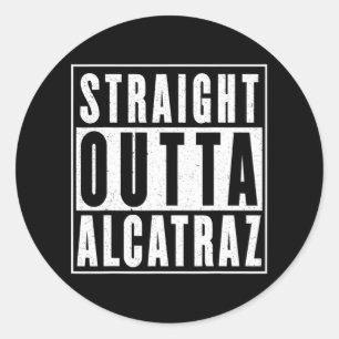 Adesivo Redondo Hetero Vintage De Alcatraz Funny Trump Costu