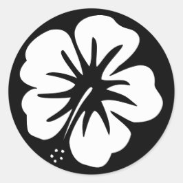 Adesivo Redondo Hibiscus Modelo