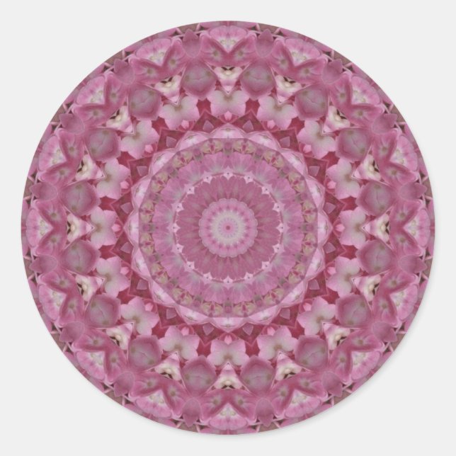 Adesivo Redondo hidrangea kaleidoscope envolvente fechado (Frente)