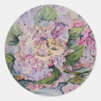 Hidrangea Watercolor era Porta copos de Papel