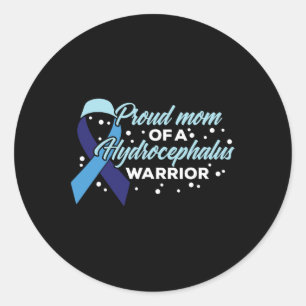 Adesivo Redondo Hidrocefalia Consciência Orgulhosa Mãe De Um Hidro