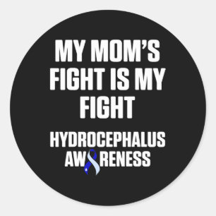 Adesivo Redondo Hidrocephalus Sobrevivente Mãe Guerreiro