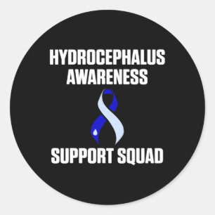 Adesivo Redondo Hidrocephalus Survivus Support Awarness Warrior