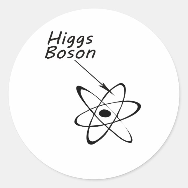 Adesivo Redondo Higgs Boson (Frente)