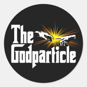 Adesivo Redondo Higgs Boson The Godparton - Nerd Engraçado De Físi