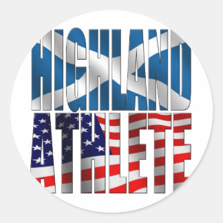 Adesivo Redondo Highland Athlete