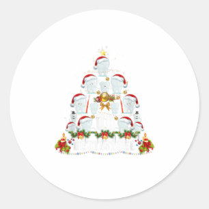 Adesivo Redondo Higiene dentária Oh Dentistree Tooth Xmas