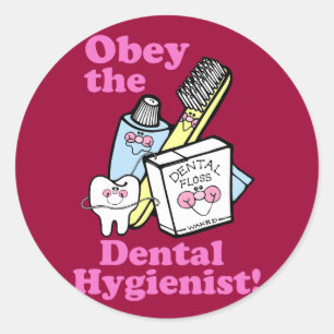 Adesivo Redondo Higienista dental