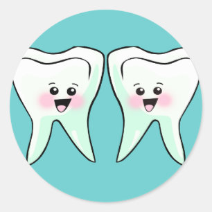 Adesivo Redondo Higienista dental do dentista