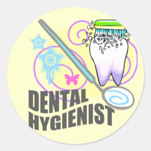 Adesivo Redondo Higienista dentária