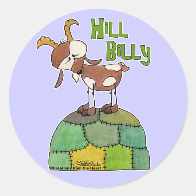 Adesivo Redondo Hill Billy (Frente)