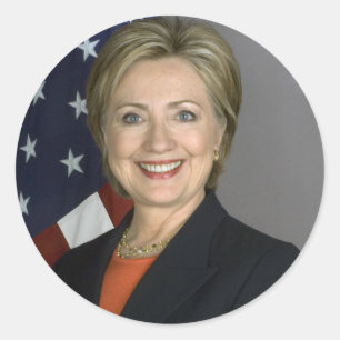 Adesivo Redondo Hillary Clinton