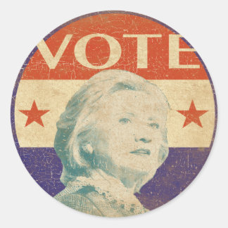 Adesivo Redondo Hillary Clinton 2016 Eletion Sticker