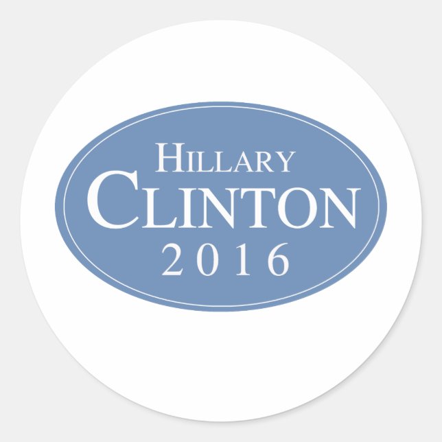 Adesivo Redondo HILLARY CLINTON 2016 OVALESQUE -.png (Frente)