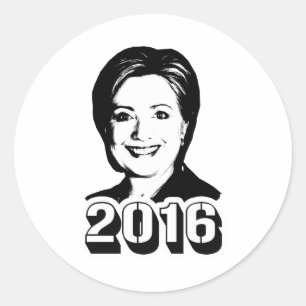 Adesivo Redondo HILLARY CLINTON EM 2016.png