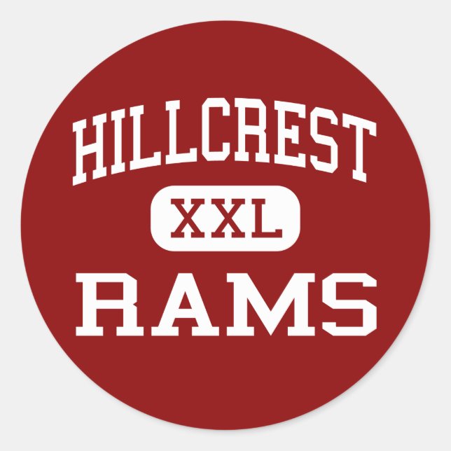 Adesivo Redondo Hillcrest - Rams - Alto - Simpsonville (Frente)