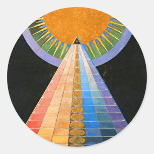 Adesivo Redondo Hilma Af Klint Altarpeça n.o 1