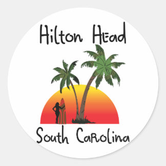 Adesivo Redondo Hilton Head Carolina do Sul