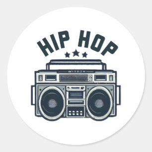 Adesivo Redondo Hip hop