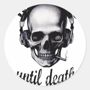 Adesivo Redondo Hip Hop Até A Morte