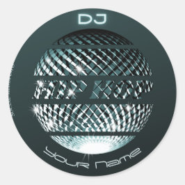 Adesivo Redondo Hip hop DJ hiphop
