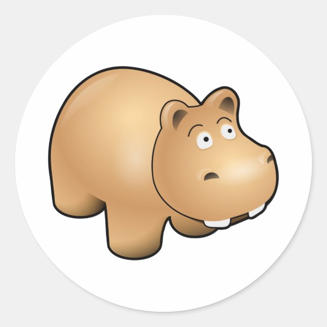 Adesivo Redondo Hippo (Frente)