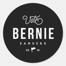 Adesivo Redondo Hipster Bernie
