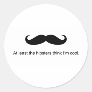 Adesivo Redondo Hipster legal
