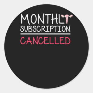 Adesivo Redondo Histerectomia Engraçada Suportar Remoção do Út