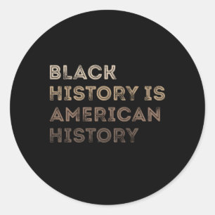 Adesivo Redondo História Civil do Orgulho Negro Africano-Americano