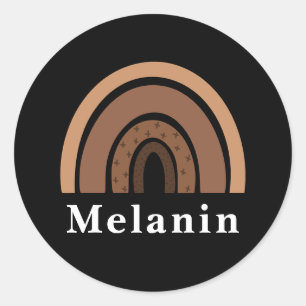 Adesivo Redondo História Negra Afro-Americana Mês de Melanina