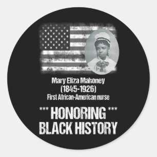 Adesivo Redondo História Negra Apresentando 1rua Enfermeira Afro-A