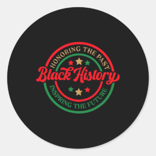 Adesivo Redondo História Negra Honrando o Passado Inspirando o Fut