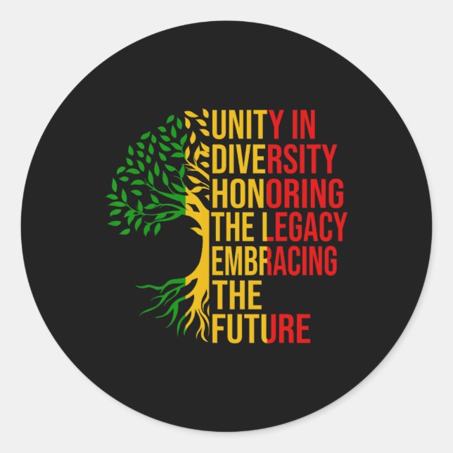 Adesivo Redondo História Negra Honrando O Passado Inspirando O Fut (Frente)