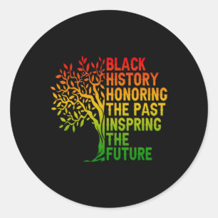 Adesivo Redondo História Negra Honrando O Passado Orgulho Africano